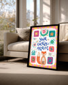 Kedi Temalı Sanat - Enerji Ve Çekim Kuvveti Teması Poster Tablosu