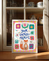 Kedi Temalı Sanat - Enerji Ve Çekim Kuvveti Teması Poster Tablosu