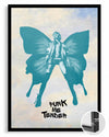 Kelebek Punk - Kanatlı İnsan Silueti Poster Tablosu
