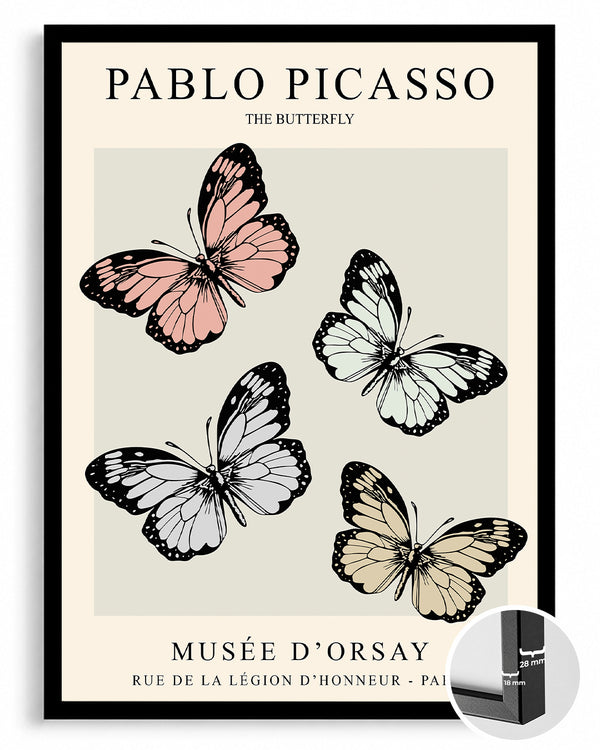 Kelebekler - Pablo Picasso Poster Tablosu