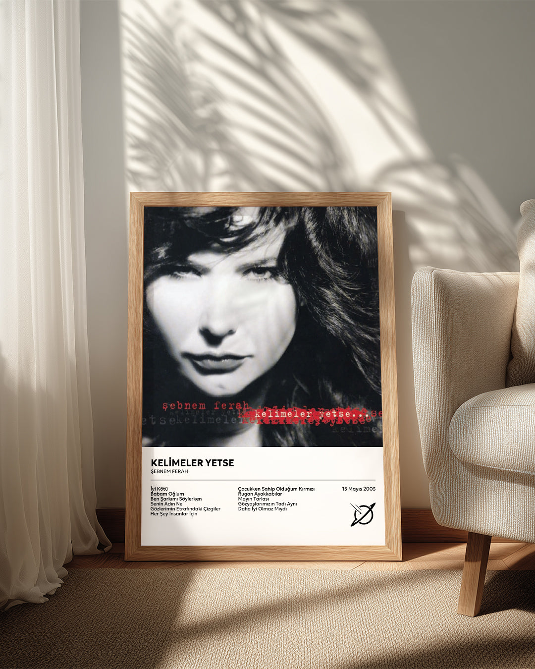 Kelimeler Yetse - Şebnem Ferah Poster Tablosu