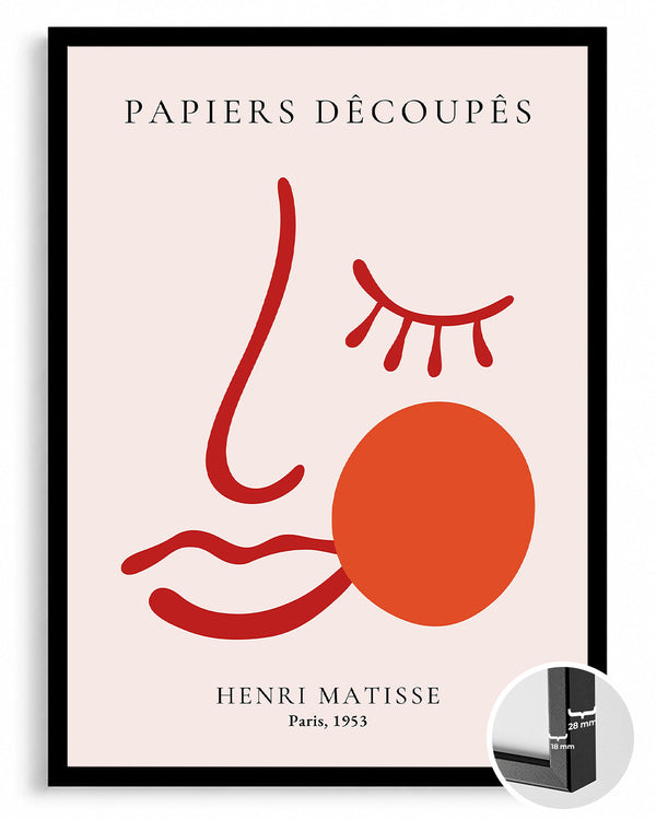 Kesme Kâğıt Yüz - Henri Matisse - 1953 Poster Tablosu