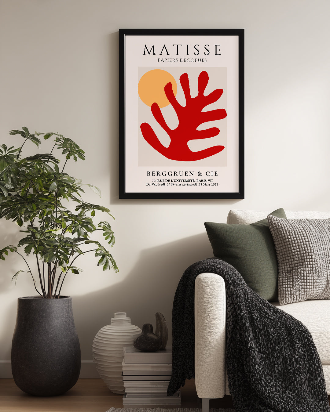 Kesme Kollar ve Güneş - Henri Matisse - 1953 Poster Tablosu