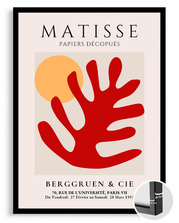 Kesme Kollar ve Güneş - Henri Matisse - 1953 Poster Tablosu