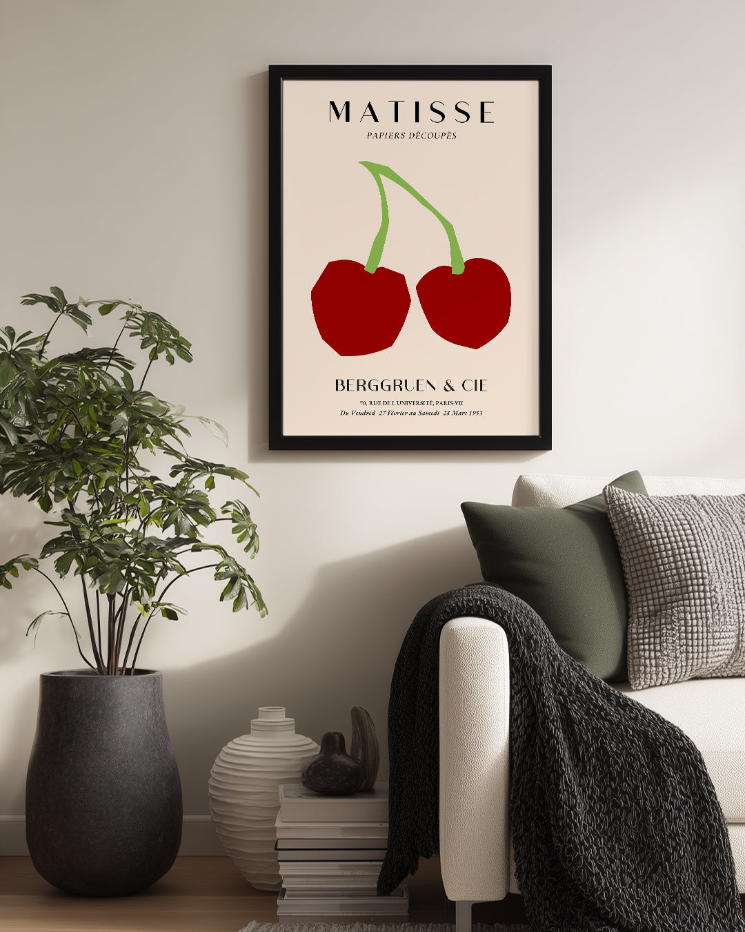 Kirazlar - Henri Matisse - 1953 Poster Tablosu