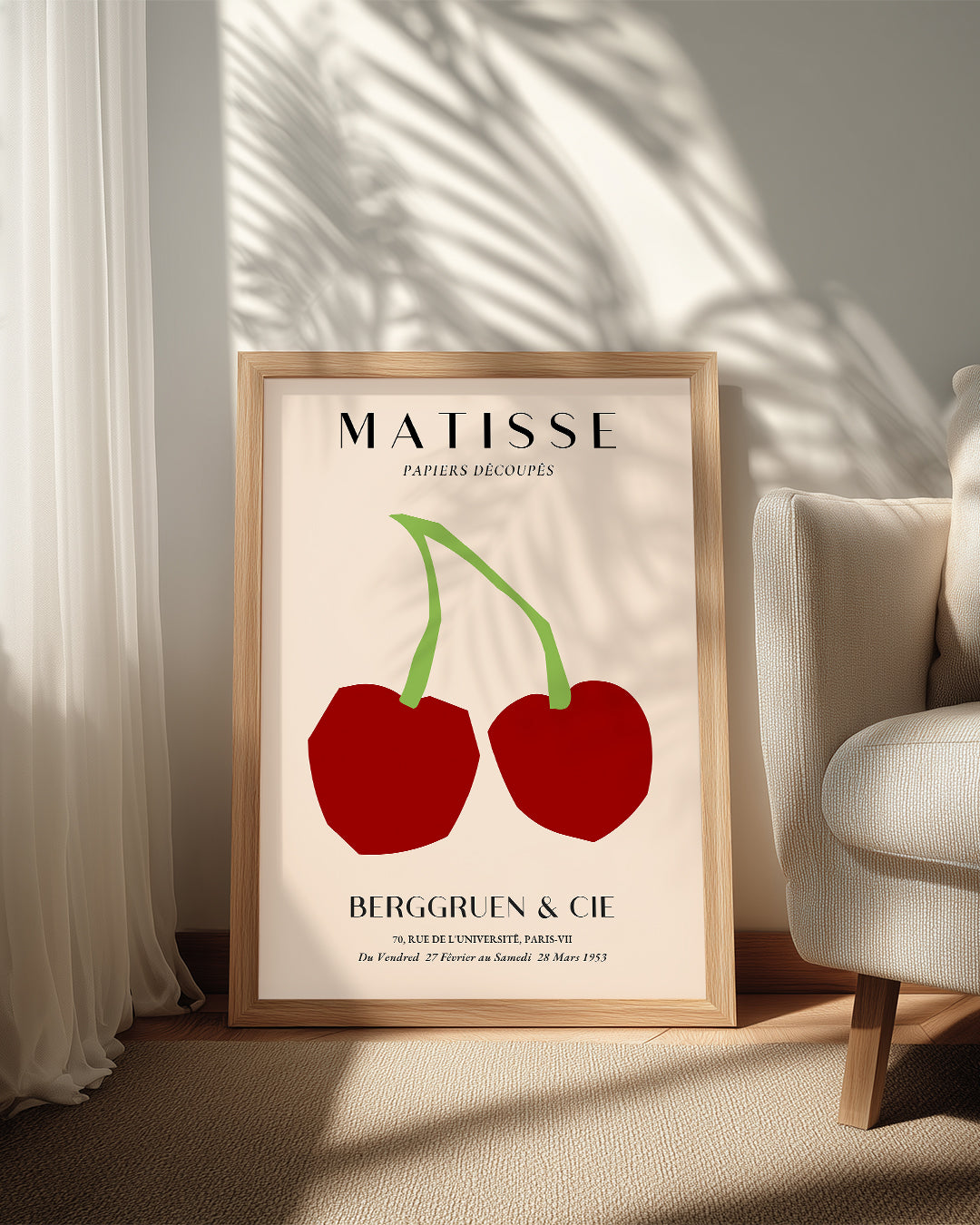 Kirazlar - Henri Matisse - 1953 Poster Tablosu