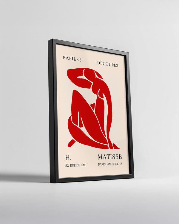 Kırmızı Figür - Henri Matisse - 1948 Poster Tablosu