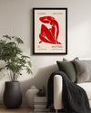 Kırmızı Figür - Henri Matisse - 1948 Poster Tablosu