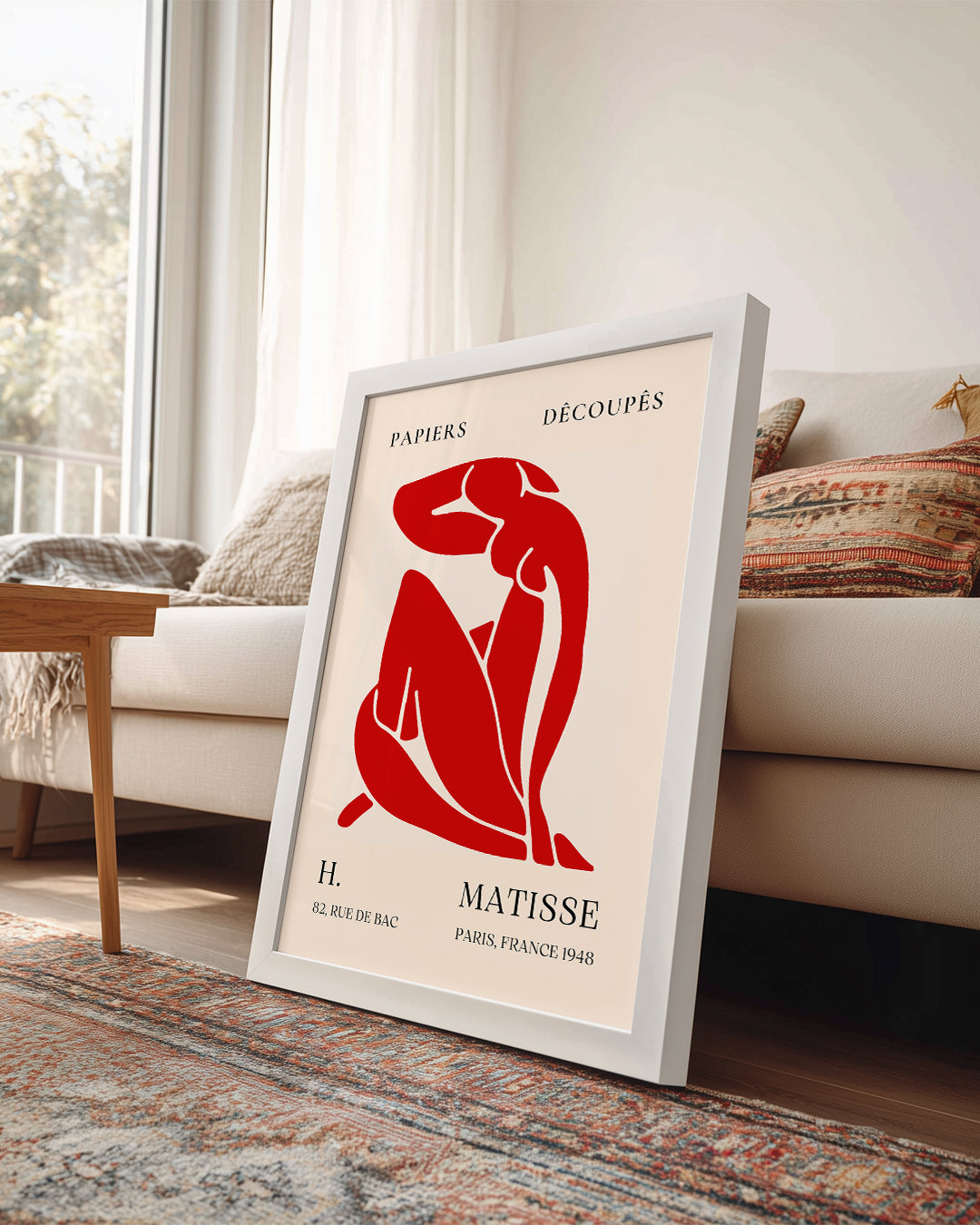 Kırmızı Figür - Henri Matisse - 1948 Poster Tablosu