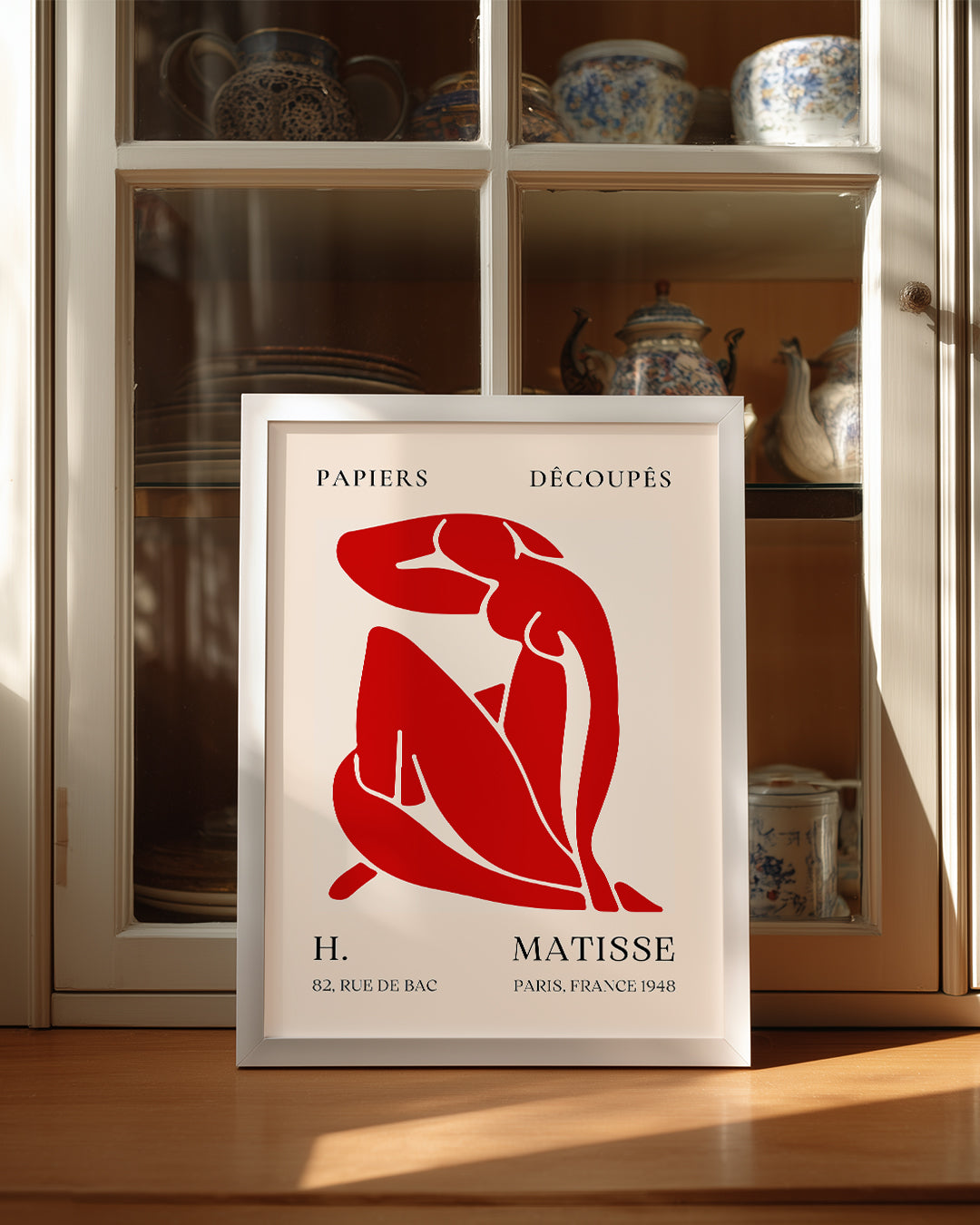 Kırmızı Figür - Henri Matisse - 1948 Poster Tablosu