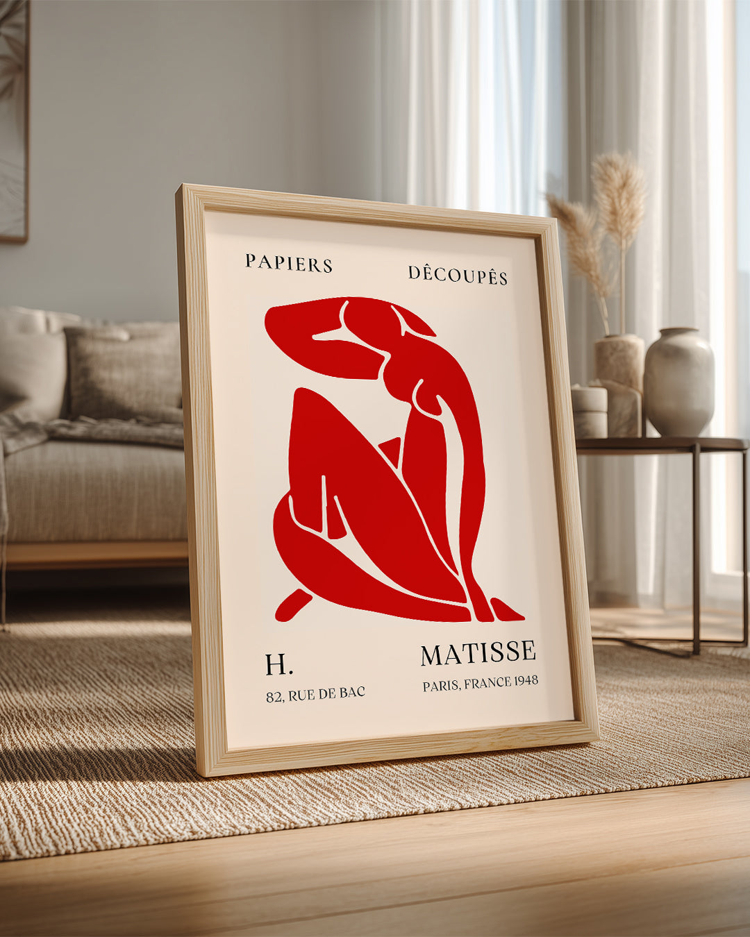 Kırmızı Figür - Henri Matisse - 1948 Poster Tablosu