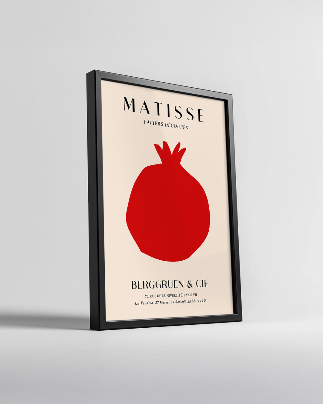 Kırmızı Nar Silueti - Henri Matisse - 1953 Poster Tablosu