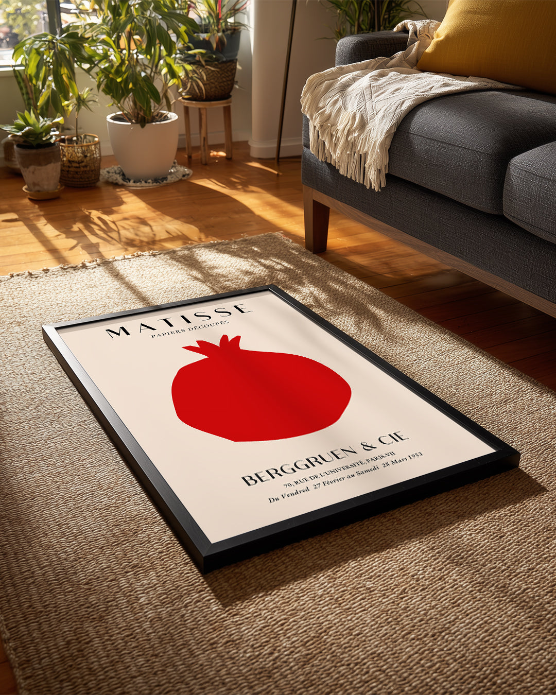 Kırmızı Nar Silueti - Henri Matisse - 1953 Poster Tablosu
