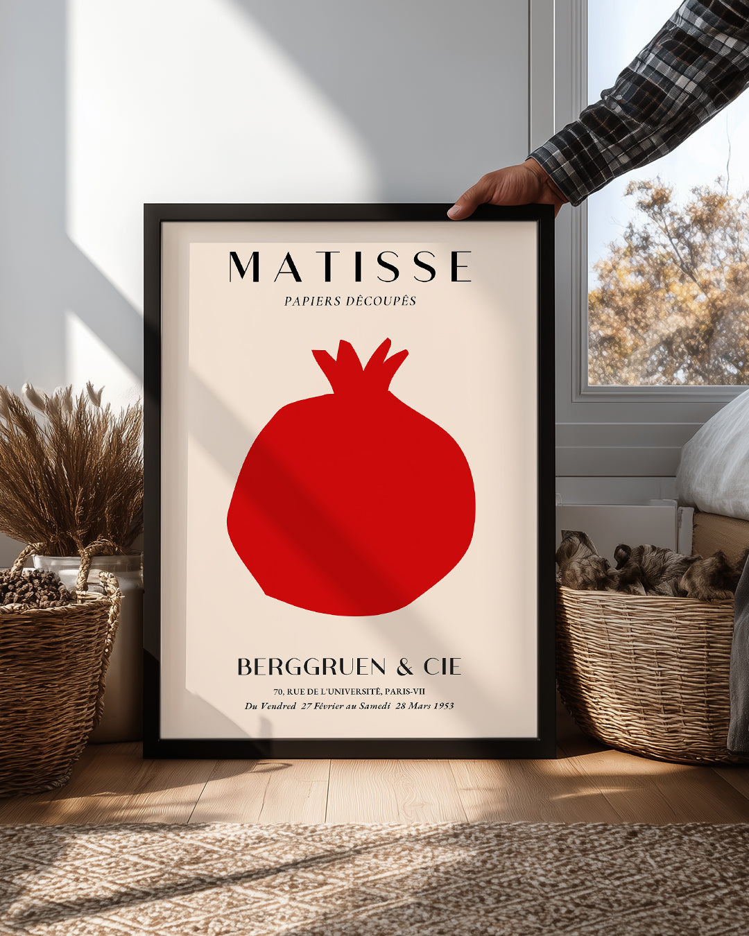Kırmızı Nar Silueti - Henri Matisse - 1953 Poster Tablosu
