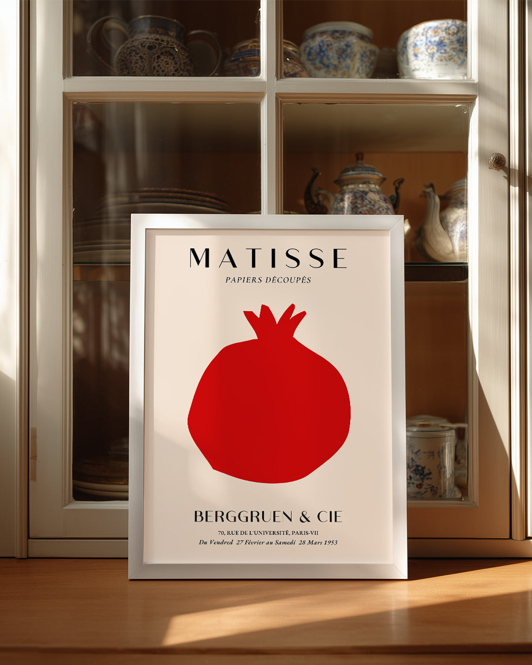 Kırmızı Nar Silueti - Henri Matisse - 1953 Poster Tablosu