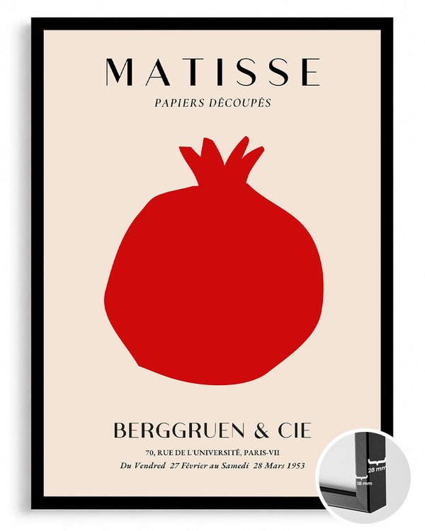 Kırmızı Nar Silueti - Henri Matisse - 1953 Poster Tablosu