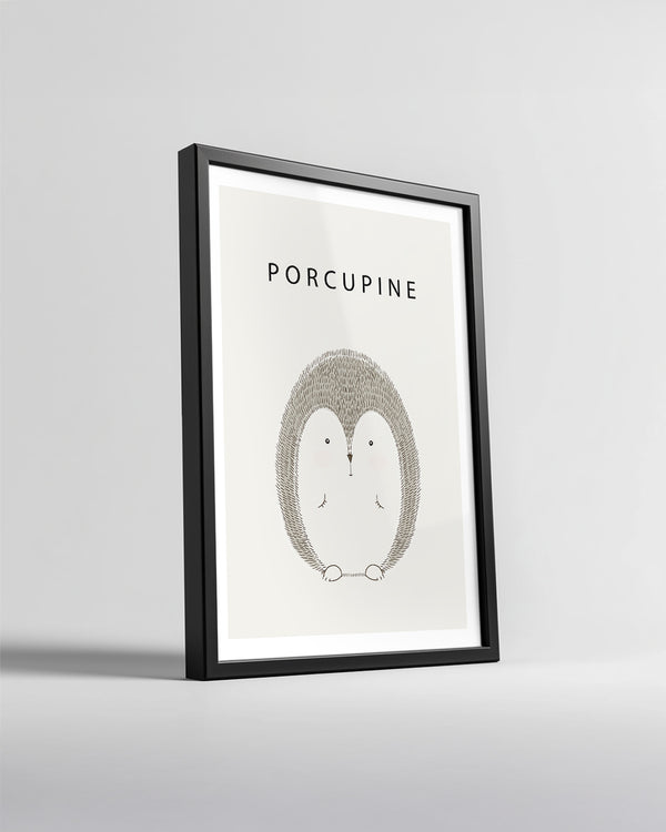 Kirpi - Dikenli Tüyler Poster Tablosu