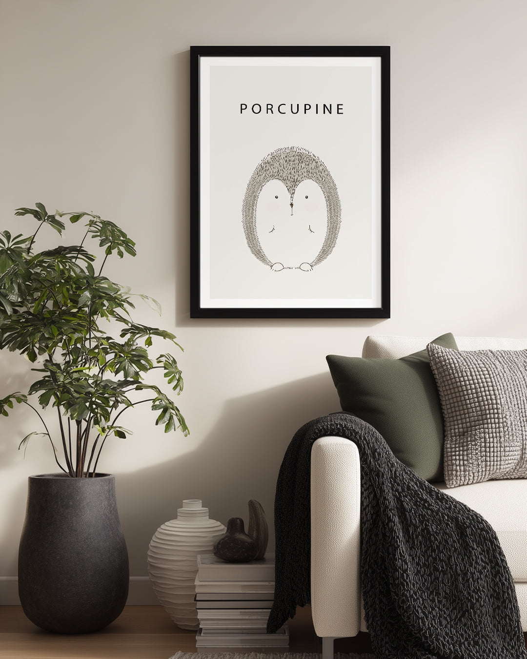 Kirpi - Dikenli Tüyler Poster Tablosu