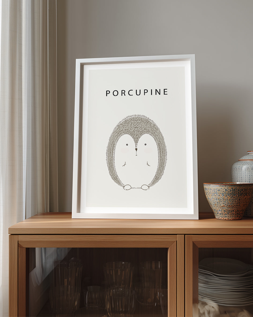 Kirpi - Dikenli Tüyler Poster Tablosu