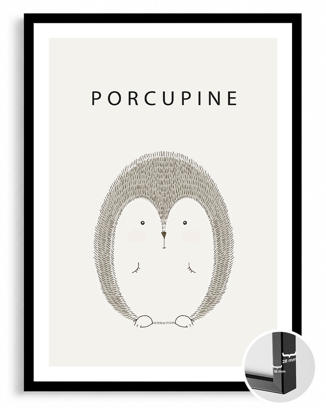 Kirpi - Dikenli Tüyler Poster Tablosu