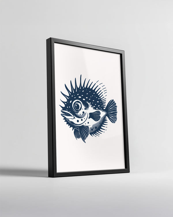 Kirpi Balığı - Dikenli Vücut Yapısı Poster Tablosu