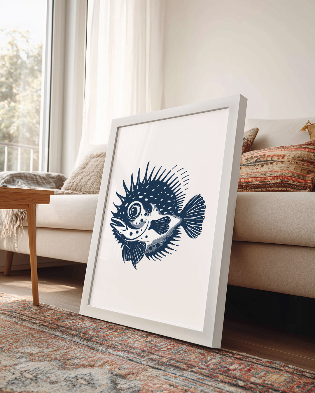 Kirpi Balığı - Dikenli Vücut Yapısı Poster Tablosu