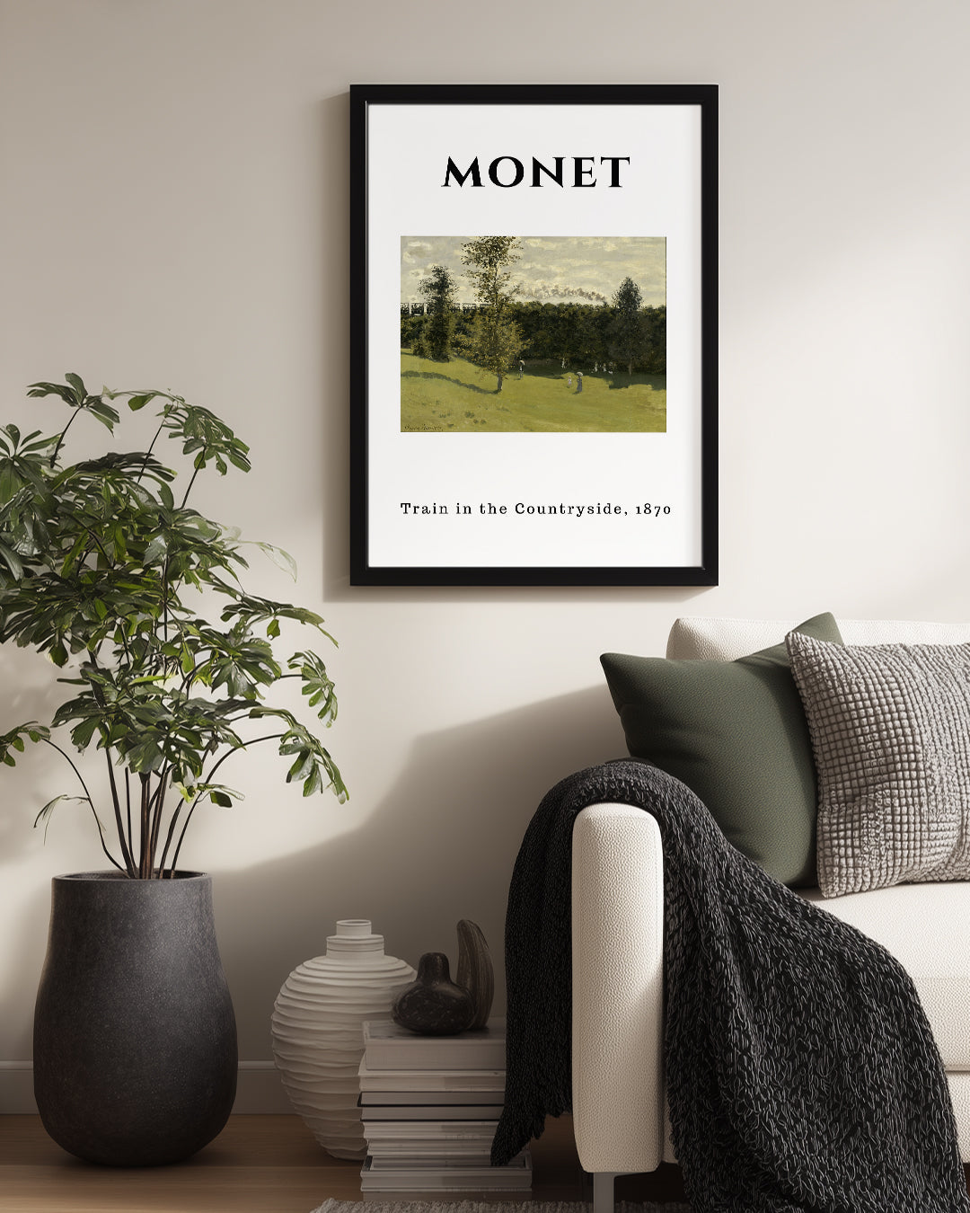 Kırsaldaki Tren - Claude Monet - 1870 Poster Tablosu