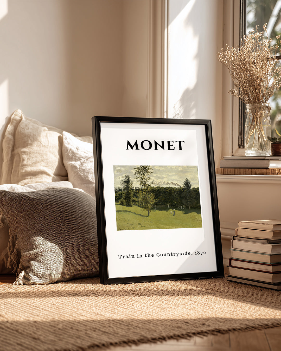 Kırsaldaki Tren - Claude Monet - 1870 Poster Tablosu
