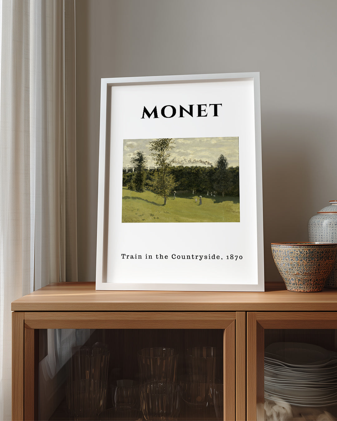 Kırsaldaki Tren - Claude Monet - 1870 Poster Tablosu