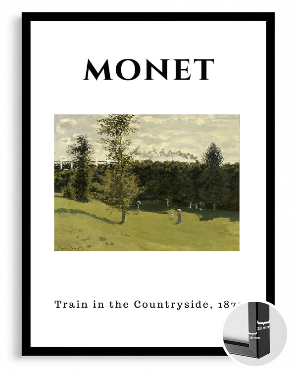 Kırsaldaki Tren - Claude Monet - 1870 Poster Tablosu
