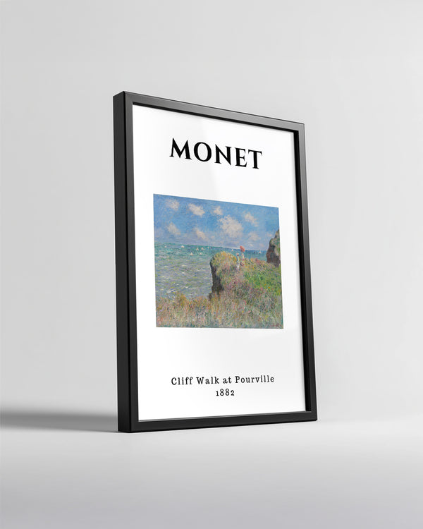 Kıyı Yürüyüşü - Claude Monet - 1882 Poster Tablosu
