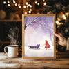 Knitted Socks Fireplace Poster Tablosu