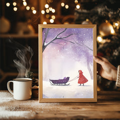 Knitted Socks Fireplace Poster Tablosu