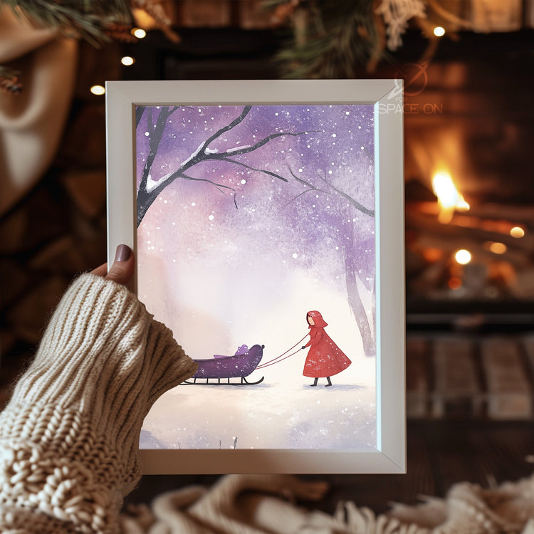 Knitted Socks Fireplace Poster Tablosu