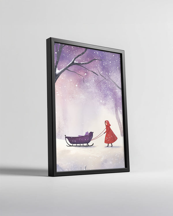 Knitted Socks Fireplace Poster Tablosu