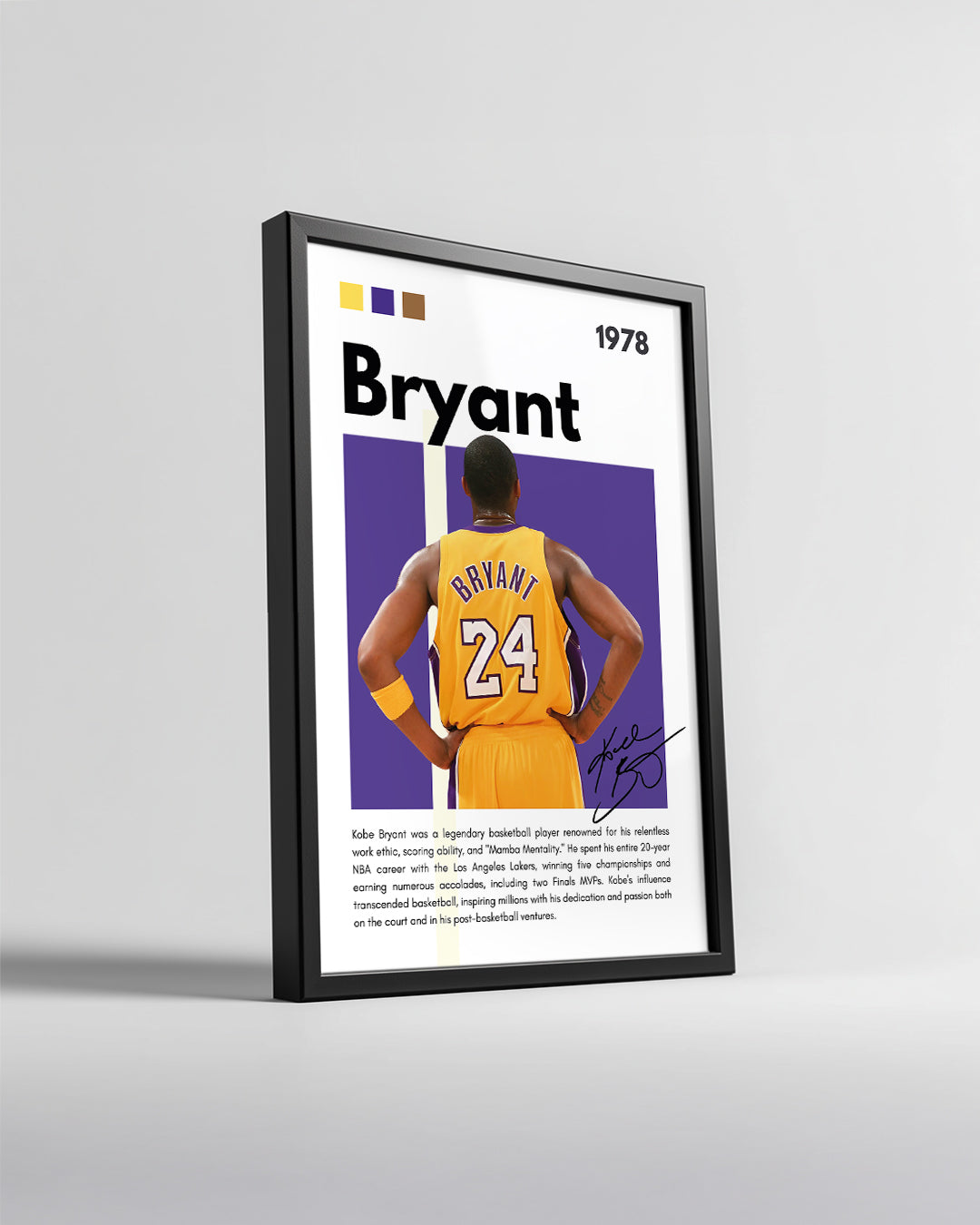 Kobe Bryant 1978 Poster Tablosu