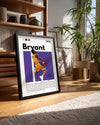Kobe Bryant 1978 Mor Arkaplan Poster Tablosu
