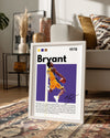 Kobe Bryant 1978 Mor Arkaplan Poster Tablosu