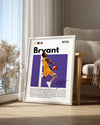 Kobe Bryant 1978 Mor Arkaplan Poster Tablosu