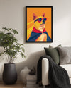 Köpek - Güneş Gözlükleriyle Heroik Durum Poster Tablosu