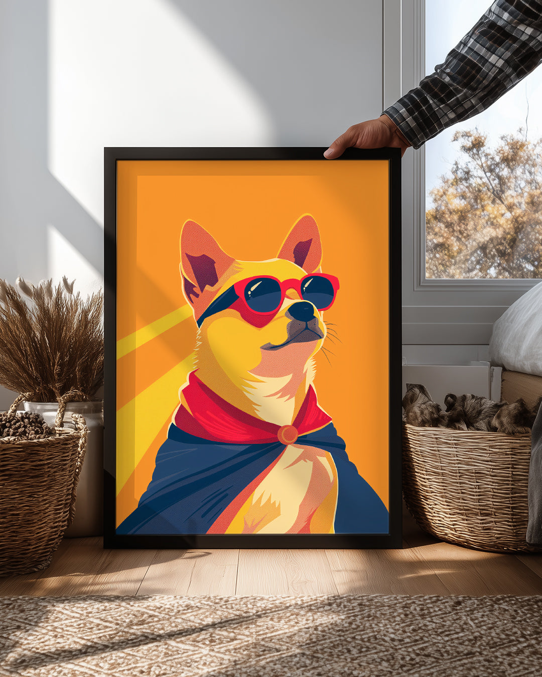 Köpek - Güneş Gözlükleriyle Heroik Durum Poster Tablosu