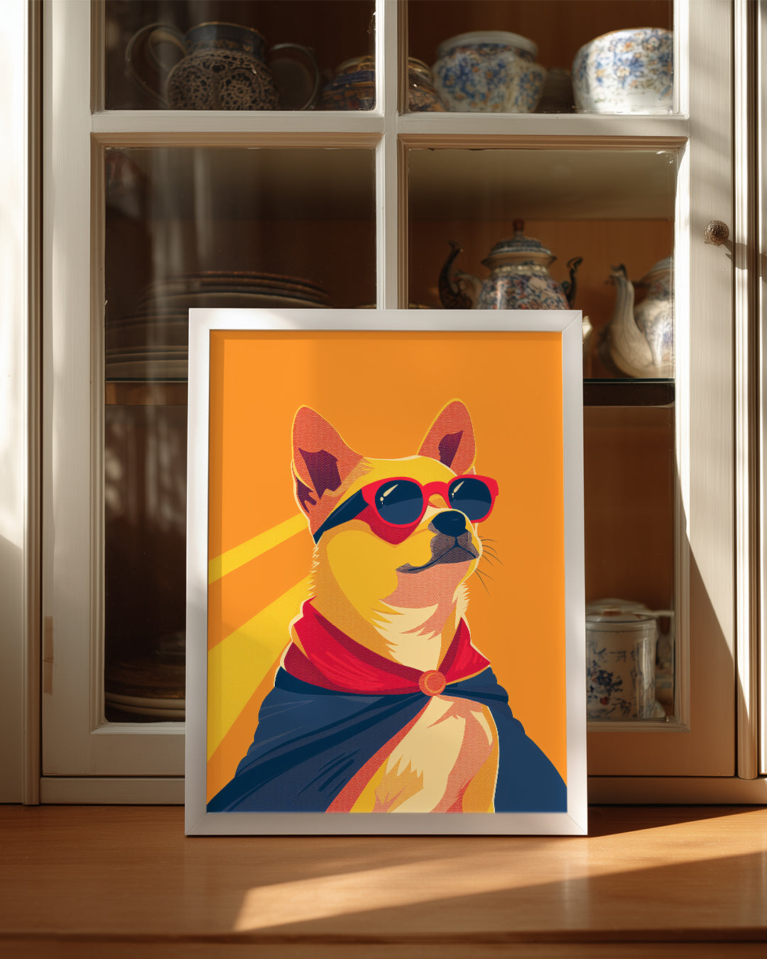 Köpek - Güneş Gözlükleriyle Heroik Durum Poster Tablosu