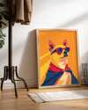 Köpek - Güneş Gözlükleriyle Heroik Durum Poster Tablosu