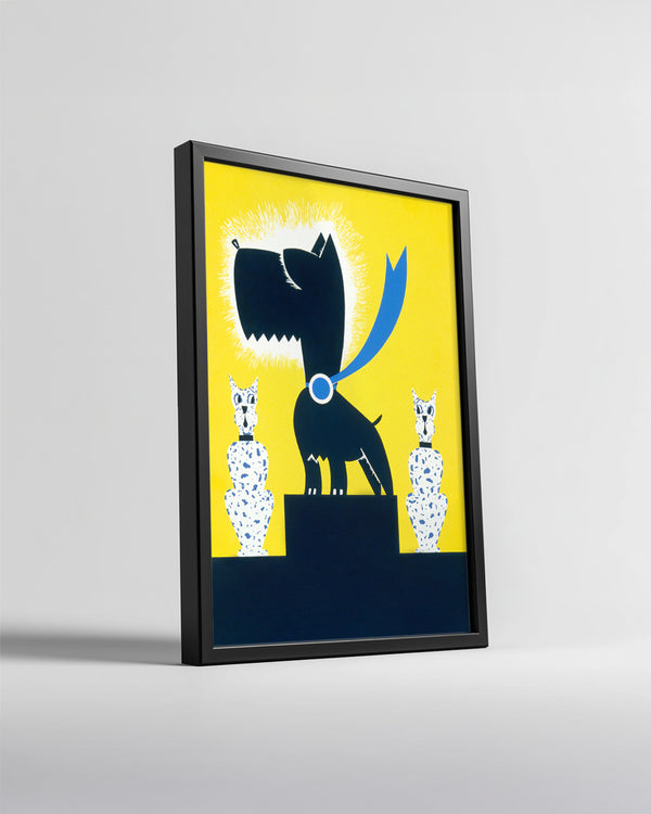 Köpek - Modern Sanat Teması Poster Tablosu