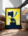 Köpek - Modern Sanat Teması Poster Tablosu
