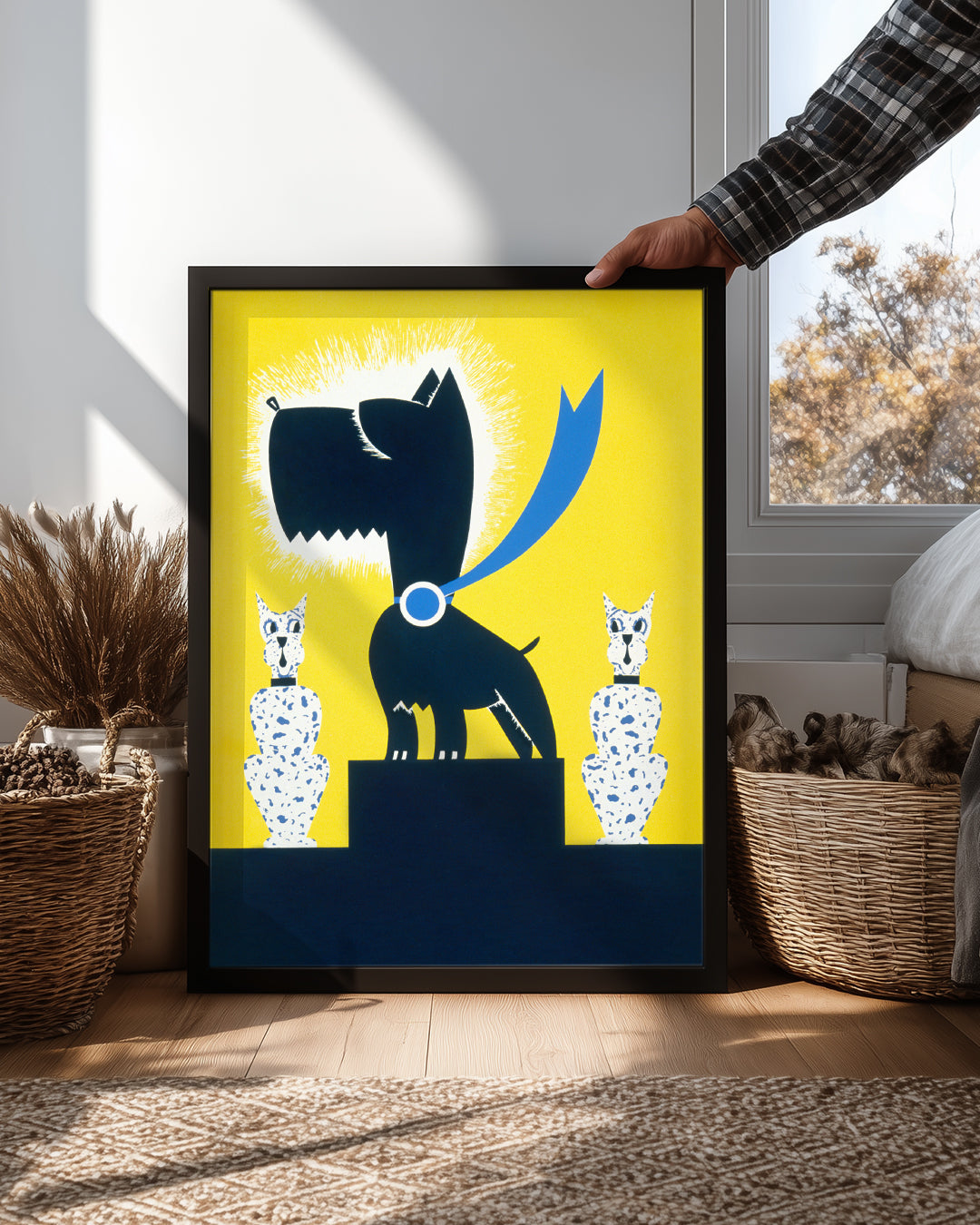 Köpek - Modern Sanat Teması Poster Tablosu