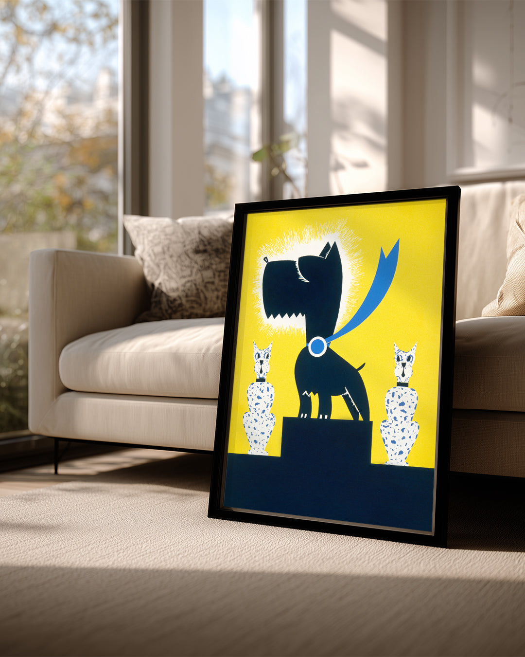 Köpek - Modern Sanat Teması Poster Tablosu