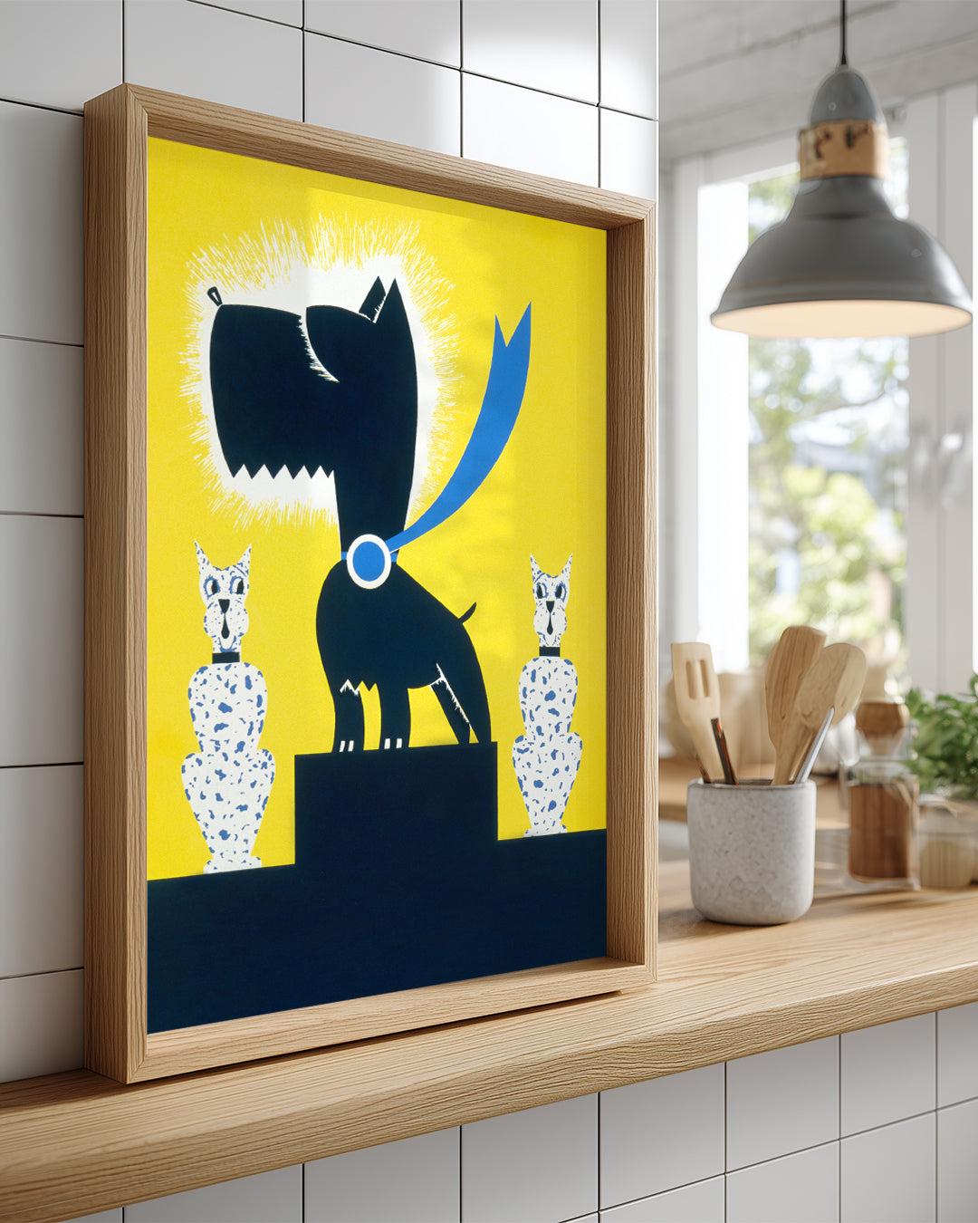 Köpek - Modern Sanat Teması Poster Tablosu
