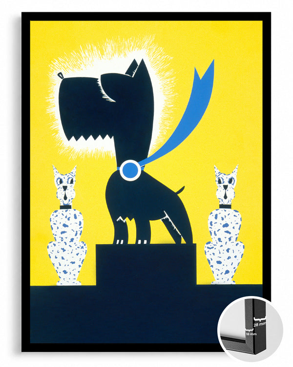 Köpek - Modern Sanat Teması Poster Tablosu