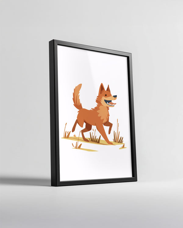 Köpek - Mutlulukla Koşma Poster Tablosu